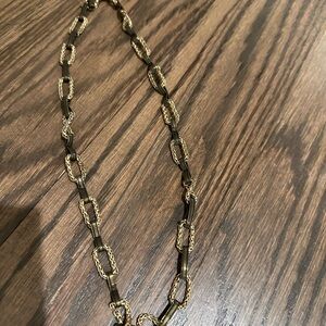 Cynthia Desser two toned necklace with toggle closure